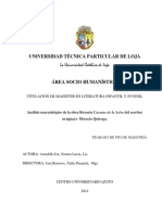 Análisis Narratológico de La Obranliteraria Ceuentos de La Selva - Horacio Quiroga