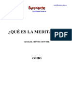 Qué Es La Meditación - Osho