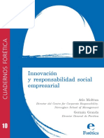 Cuaderno Foretica 10 Innovacion Responsabilidad Social Empresarial