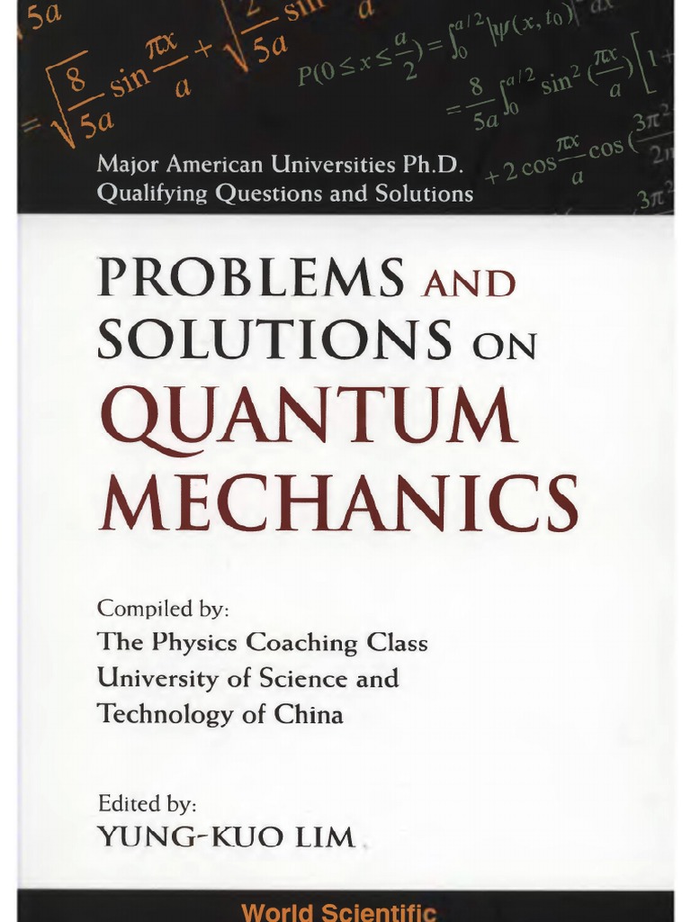ELEMENTARY QUANTUM MECHANICS WITH PROBLEMS AND SOLUTIONS PDF visual data 5