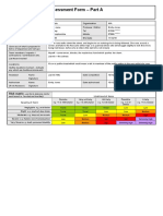 Risk Assessment Form - Part A