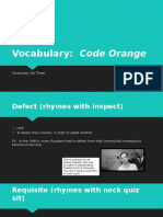 Code Orange Vocabulary 03