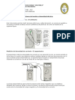 Mediciones de Tensión e Intensidad Eléctrica