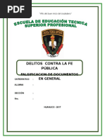 Falsificacion de Documentos en General