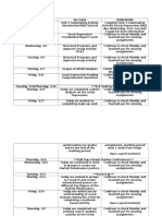 unit 4 weebly schedule