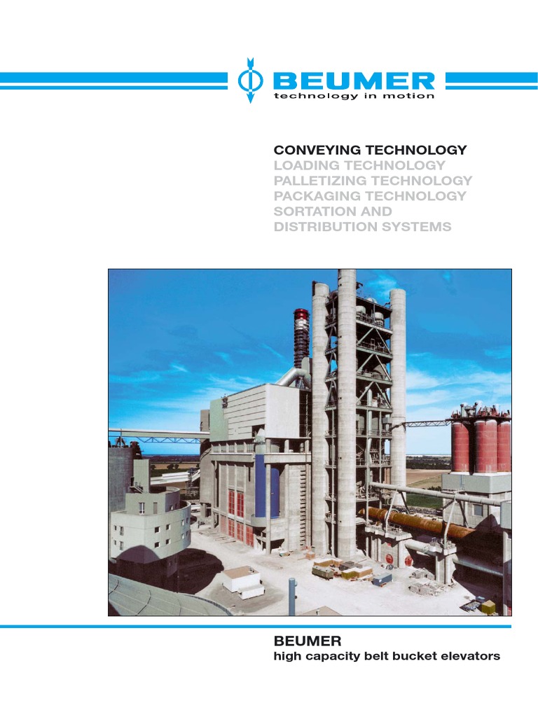 BEUMER High Capacity Bucket Elevators | PDF | Belt (Mechanical) | Elevator