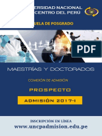 Prospecto Posgrado 2017-I