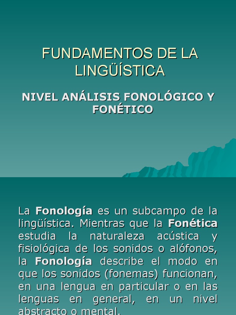 Fonología Fonema
