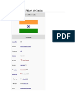 Selección de Fútbol de India