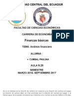 Analisis Finanzas