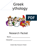 Greek Mythology: Research Packet