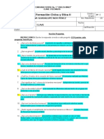 Prueba Formación C y E II secundaria