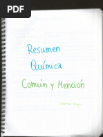 Química Común y Mención