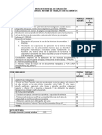 Pauta Referencial de Evaluación Presentación Del Informe de Trabajo Con Documentos