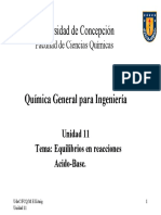 CLASE 6 ACIDO - BASE - Unidad 11 - Equilibrio Acido-Base