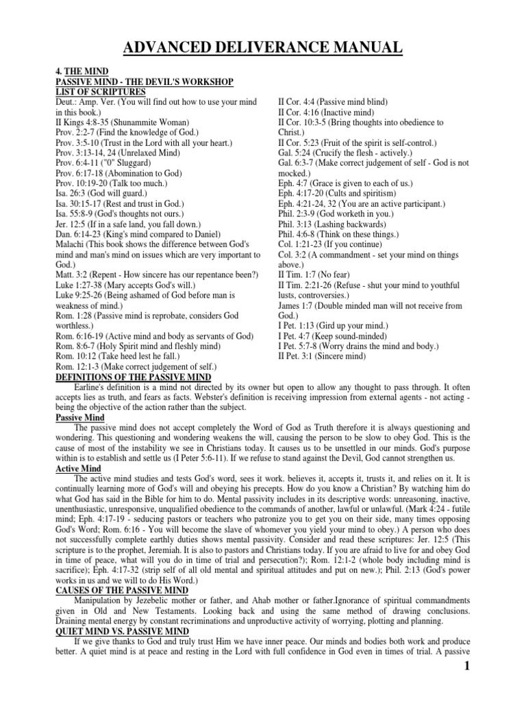 Deliverance intelligence overview