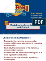 Marketing Implementation and Control: Part Seven