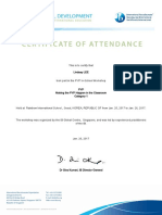 Leepyp Certificate of Attendance