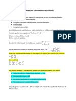 Matrices and Simultaneous Equations For The Web PDF