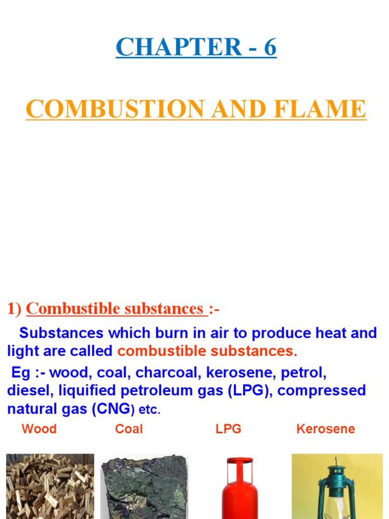 6 Combustion and Flame | PDF | Combustion | Fires