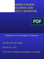 Hazardous Waste Operations and Emergency Response