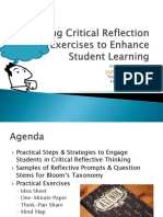 JHallUsing Critical Reflection Exercises F2012 PDF