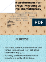 Patient Preferences for Oral Versus Intravenous Palliative Chemotherapy