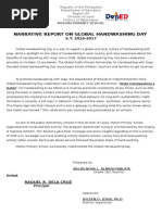 Download Global Hand Washing Day Narrative Report by ArLyn NoVa Lazarte ALbino SN345477821 doc pdf