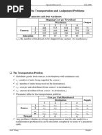 Chap8 The Transportation and Assignment Problems