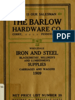(1909) Wholesale Iron & Steel: Blacksmiths', Millmen's, & Lumbermen's Supplies