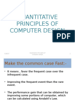 Quantitative Principles of Computer Design