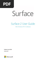 Surface 2 User Guide: With Windows RT 8.1 Software