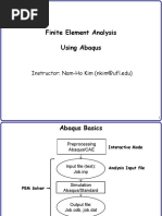 Finite Element Analysis Using Abaqus: Instructor: Nam-Ho Kim (Nkim@ufl - Edu)