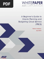 Beginners Guide to PBCS