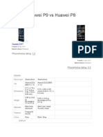 Huawei P9 Vs P8