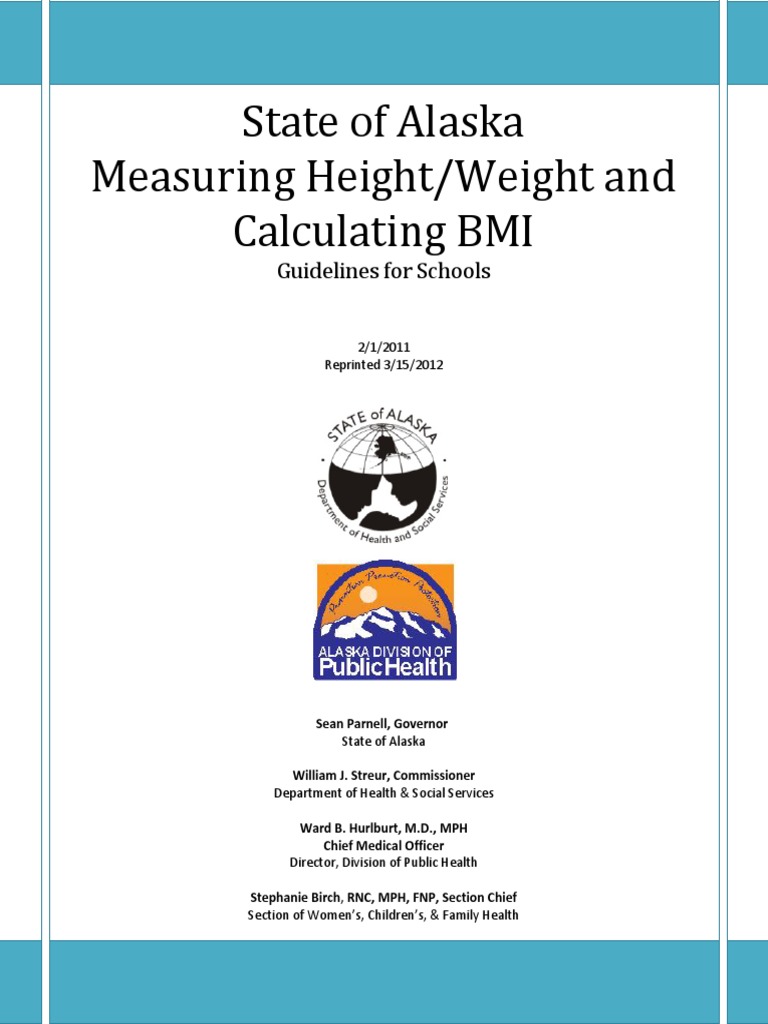 BMI Measurement Guidelines for Schools | PDF | Body Mass Index | Obesity