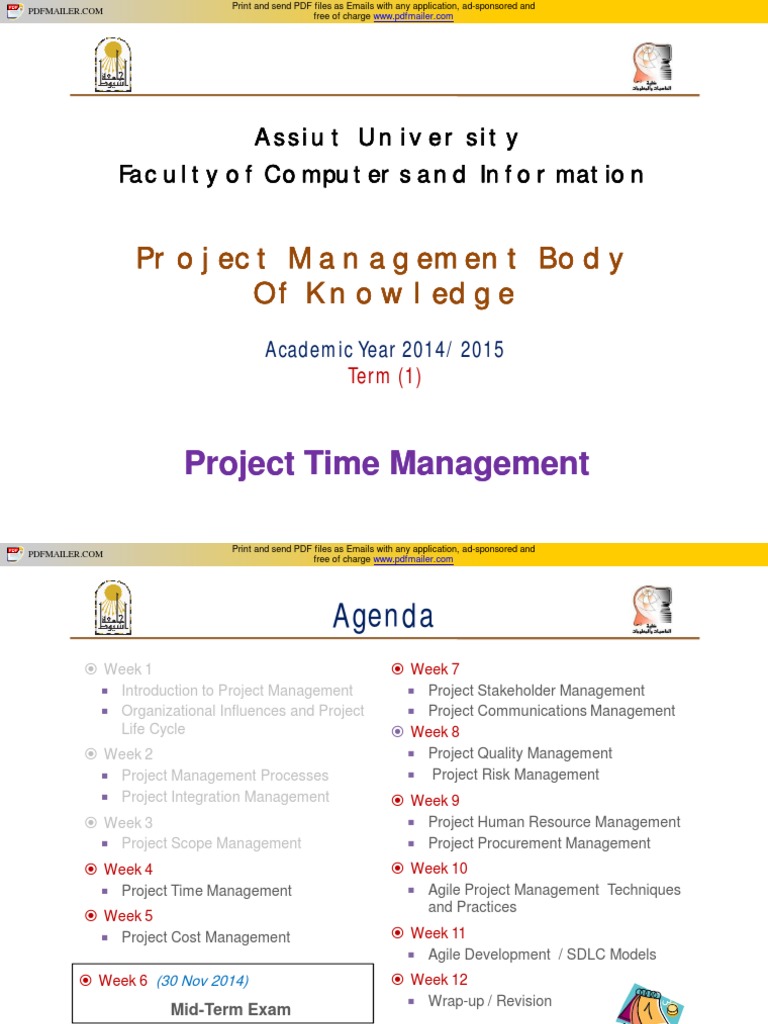 Project Time Management Overview | PDF | Business | Production And ...