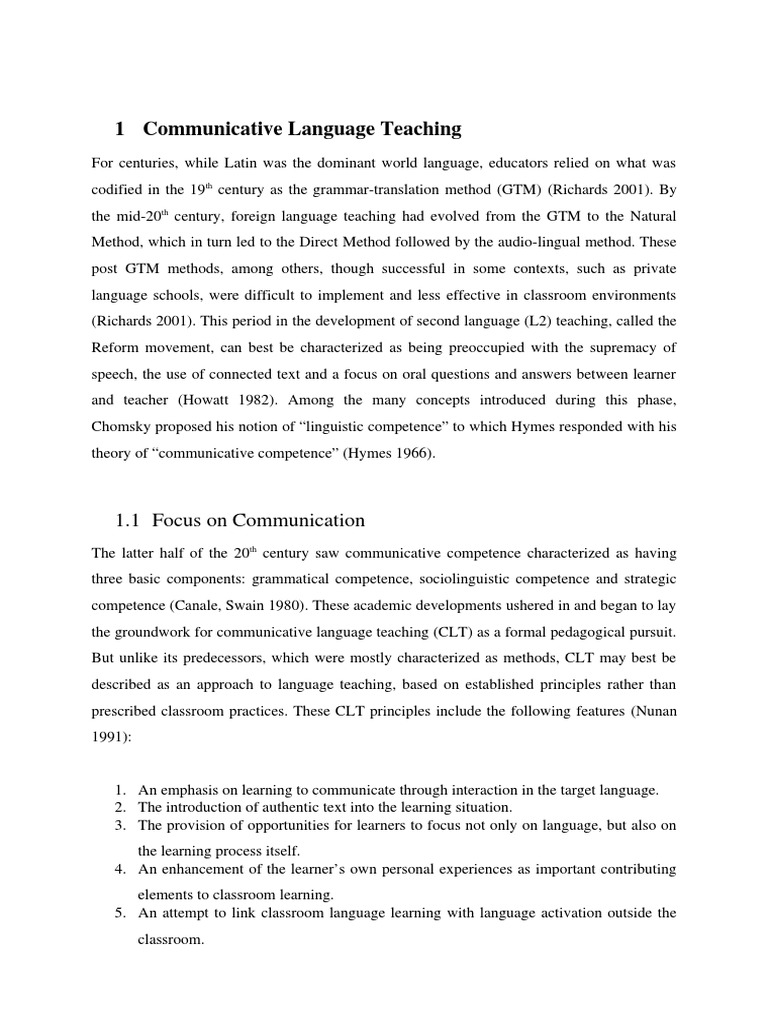 Applying Task Based Language Teaching | PDF | Language Education ...
