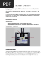 Magnetic Levitation: Physical System Description