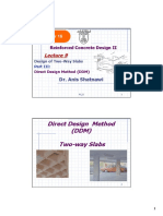 Direct Design Method (DDM) Two-Way Slabs: Dr. Anis Shatnawi