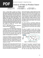 Performance Analysis of Delay in Wireless Sensor Networks: Jayashree C. Pasalkar Vivek S. Deshpande