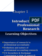 Introduction to Professional Research Process