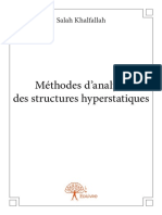 Edilivre Methodes d Analyse Des Structures Hyperstatique 209f463706 Preview