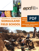 Brochure Second Somaliland Field School 2017