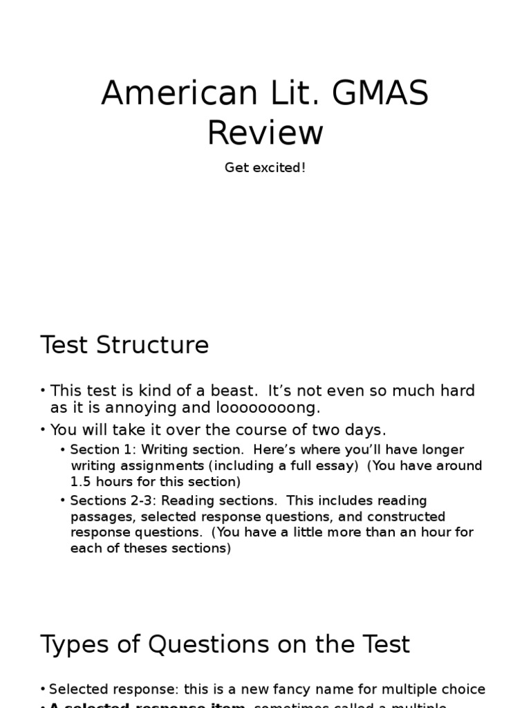 Gmas Explanation and Review For American Literature 1 | PDF | Poetry ...