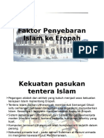 Faktor Penyebaran Islam Ke Eropah