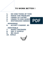 HOW TO WORK BETTER.doc