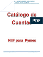 Catalogo de Cuentas - PDF Niif para Pymes 2017
