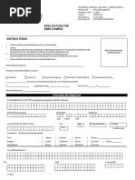 Application For Employment: Personalinformation