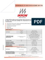 Filtre Semi-Immerge en Retour Serie HF 554